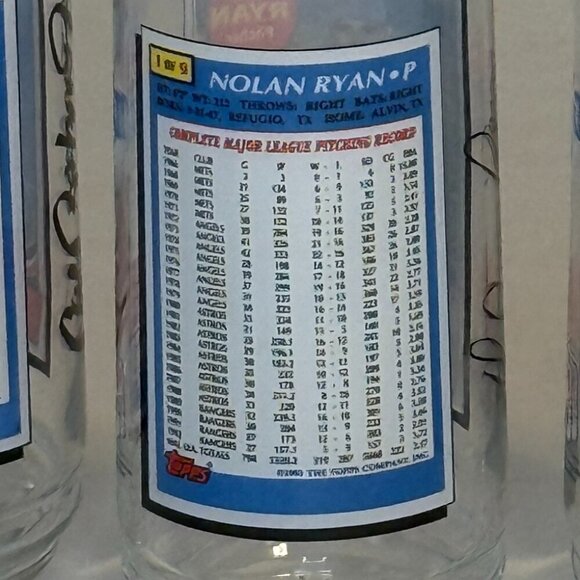 Vtg Set of 4 1993 McDonalds All Time Greatest Team MLB Baseball Card Glasses NEW - Picture 7 of 11